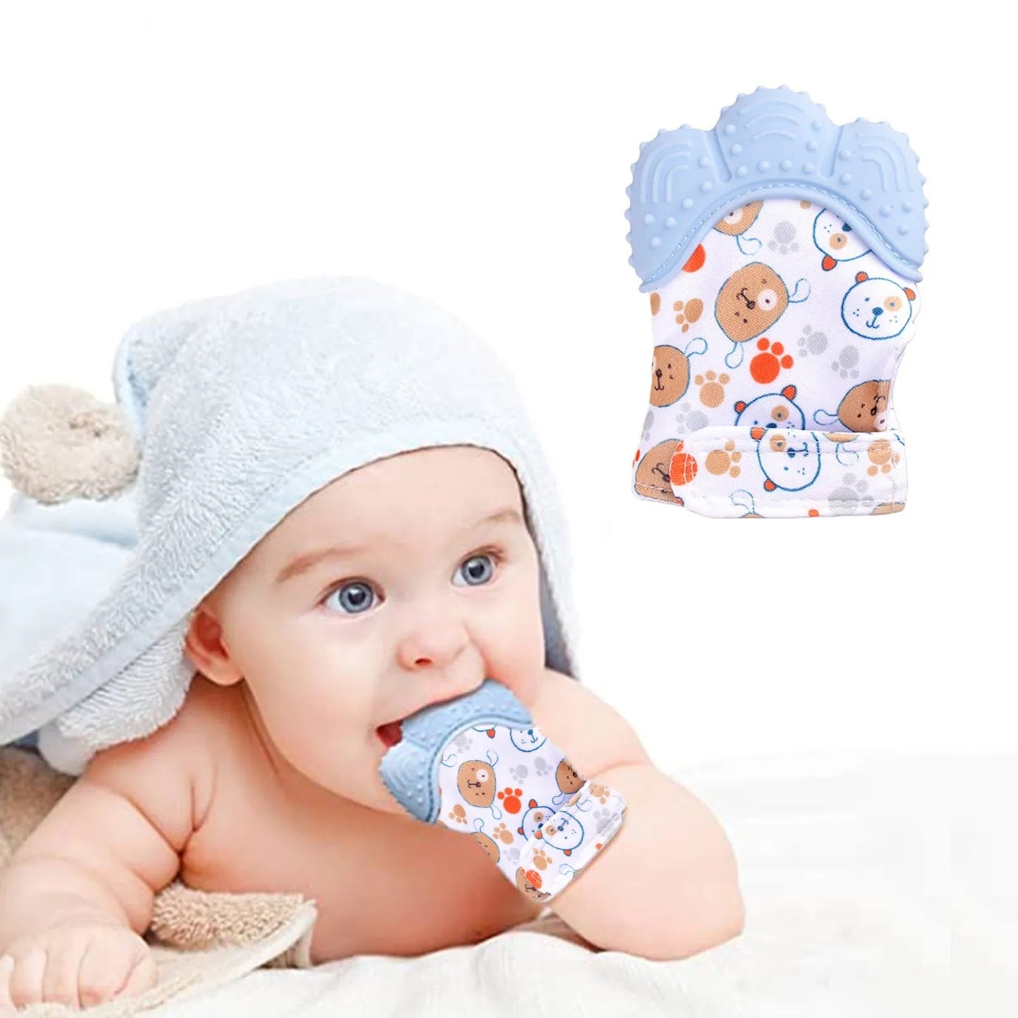 Newborns Baby Silicone Molar Teether Gloves