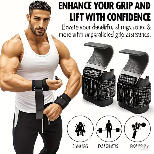 Exercise Weightlifting Wrist Hooks