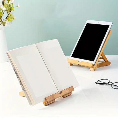 Wooden Book ,Tablet & Mobile Phone Stand