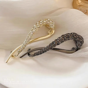 Rhinestone Twist Hair Clip