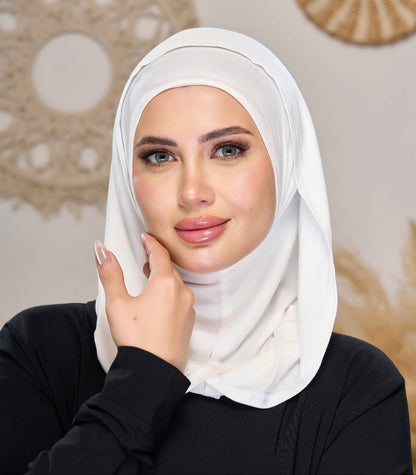 Easy Slip-On Hijab with Hood