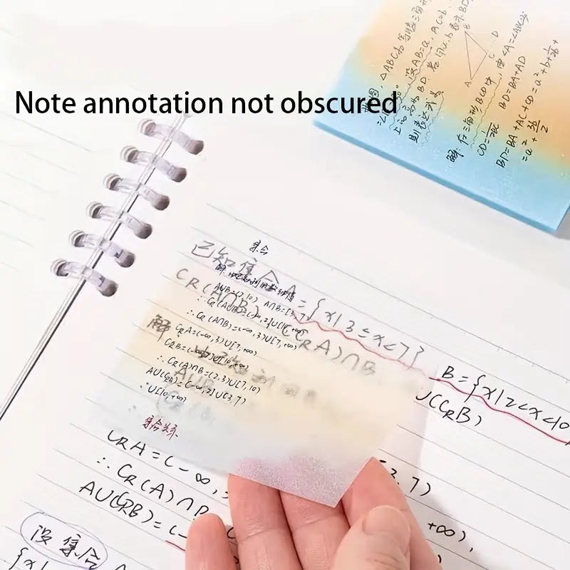 Glitter Transparent Sticky Notes