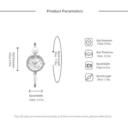 Light & Dainty Bangle Bracelet Quartz Watch