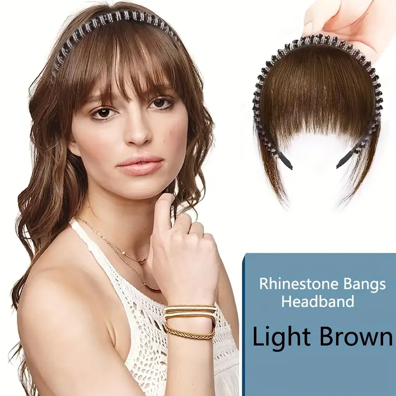 Rhinestone Hairband with Bangs