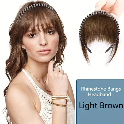 Rhinestone Hairband with Bangs