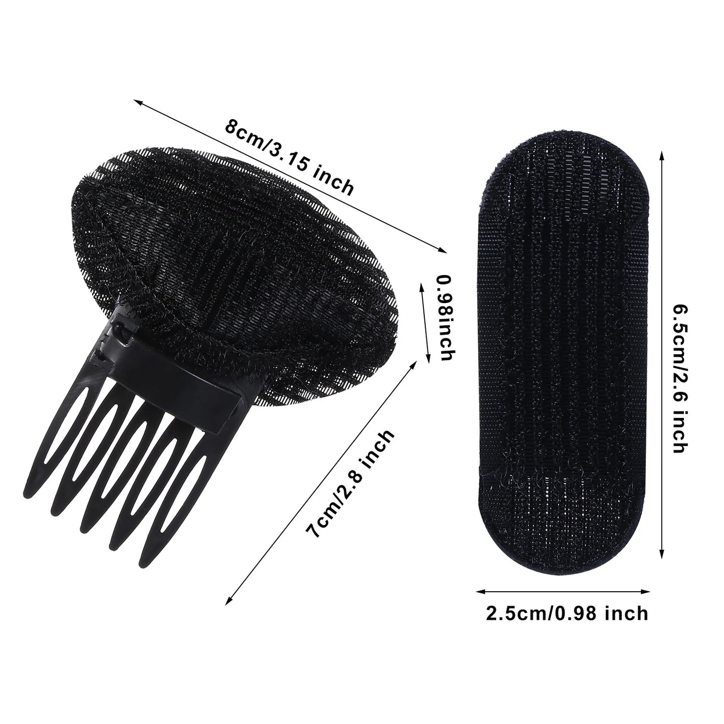 Invisible Fluffy Hair Clip ( Pack of 4 )
