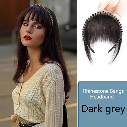 Rhinestone Hairband with Bangs