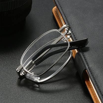 Portable Folding Metal Reading Glasses