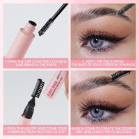 Transparent Brow Styling Wax Gel