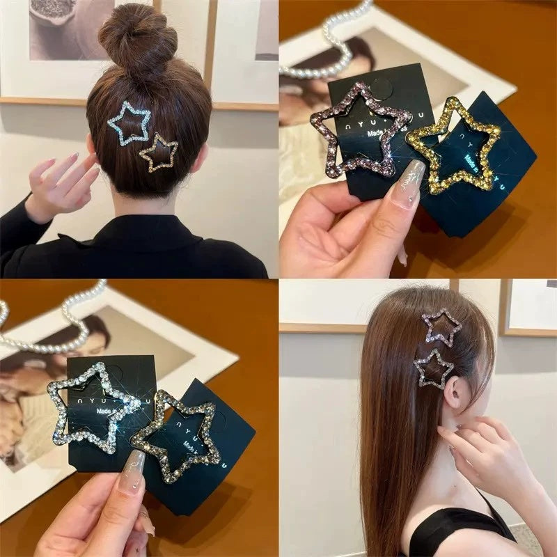 Cute Star Rhinestone Hair Clip