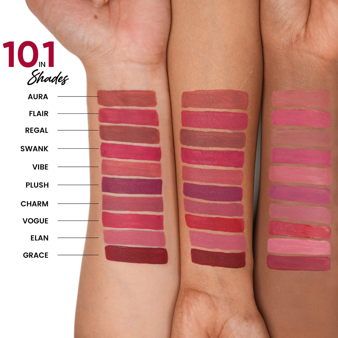 10-in-1 Mini Silk Matte Liquid Lipstick Set