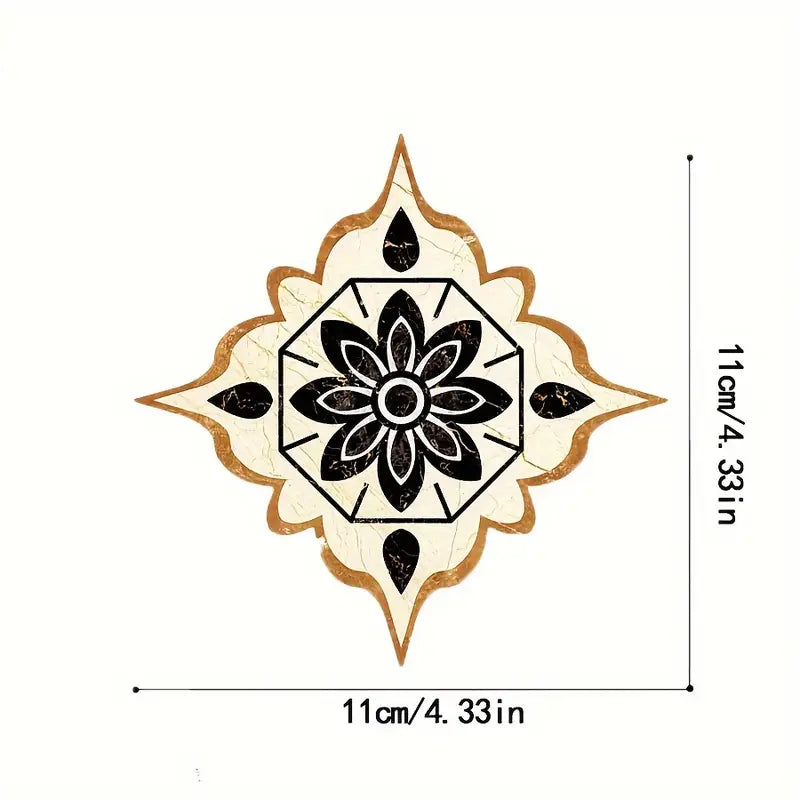 Vintage Floral Ceramic Tile Stickers