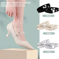 High Heel Shoe Straps with Pearl & Rhinestone Accents