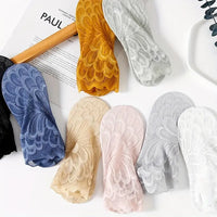 Women'S Lace Floral Mesh Ankle Socks