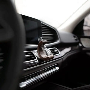 Mini Glass Car Flower Vase Vent Clip