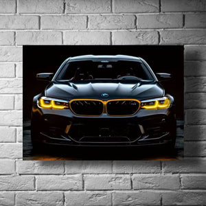 Luxury Car Art with LED Glow (BMW M5 F90)