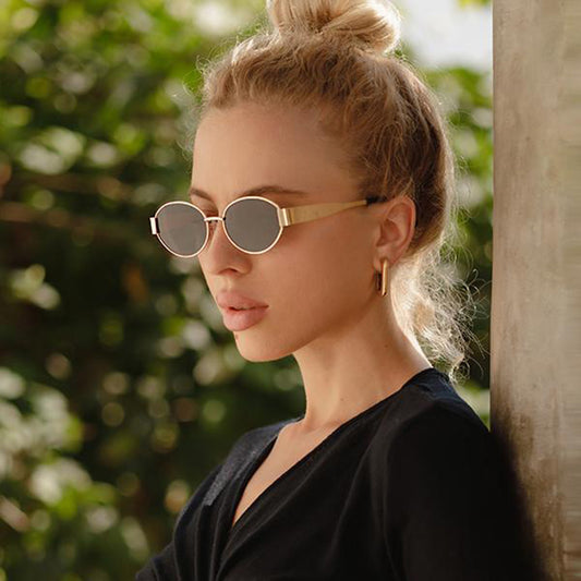 Ladies Fashion Oval Sunglasses