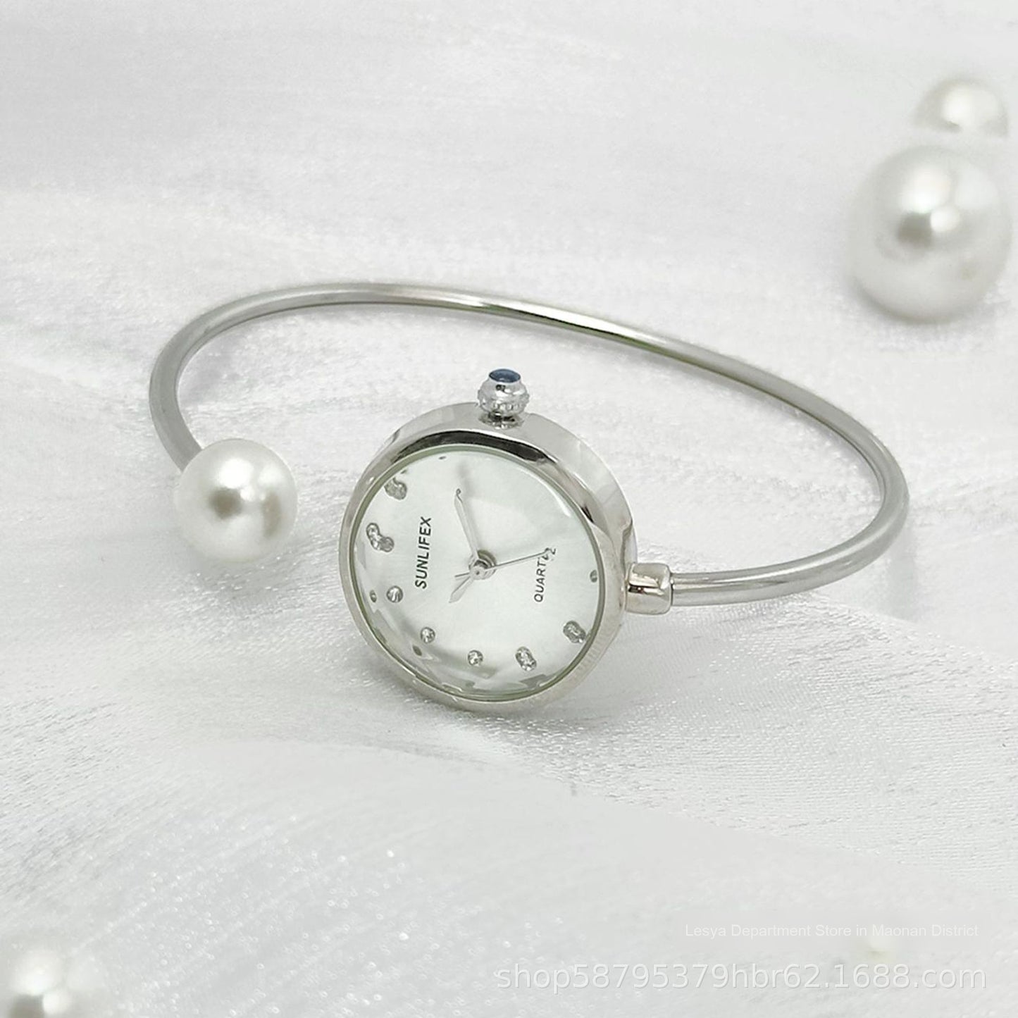 Light & Dainty Bangle Bracelet Quartz Watch