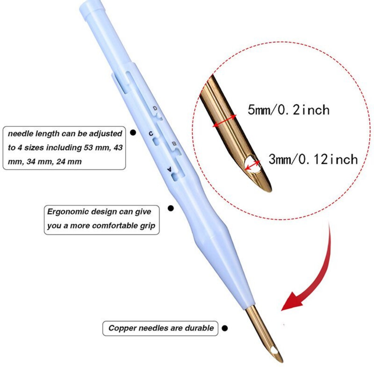 DIY Punch Needle Embroidery Pen