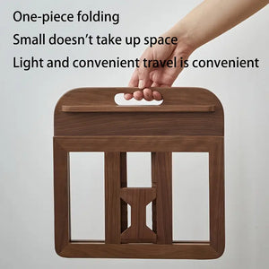 Foldable Wooden Notebook Stand