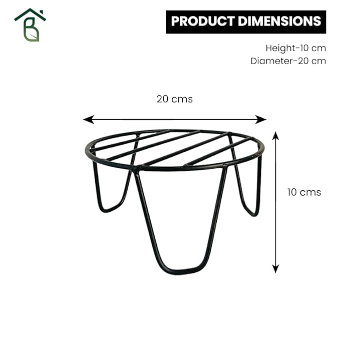 Craft Castle Elegant Iron Flower Pot Stand