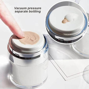 Vacuum Press Pump Bottle Dispenser Portable Cosmetic Container