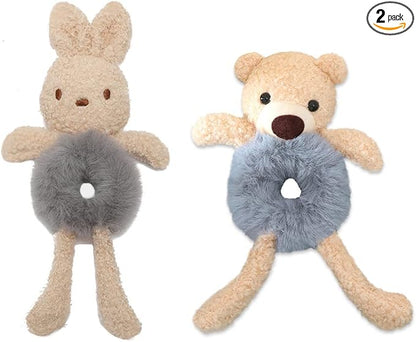 Soft Plush Rabbit Hair Tie