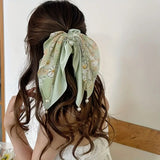 Bow Headband Hair Tie Women's Ponytail