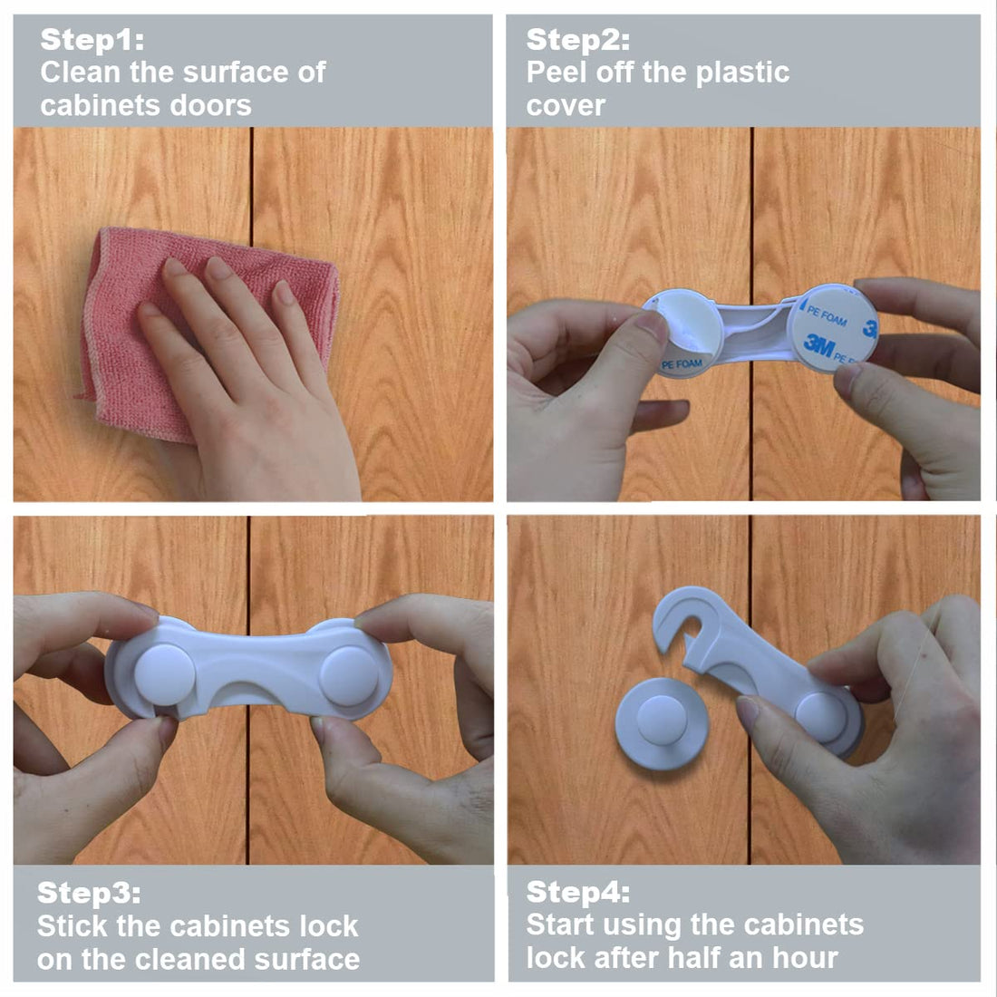 Child Safety Cabinet Strap Locks