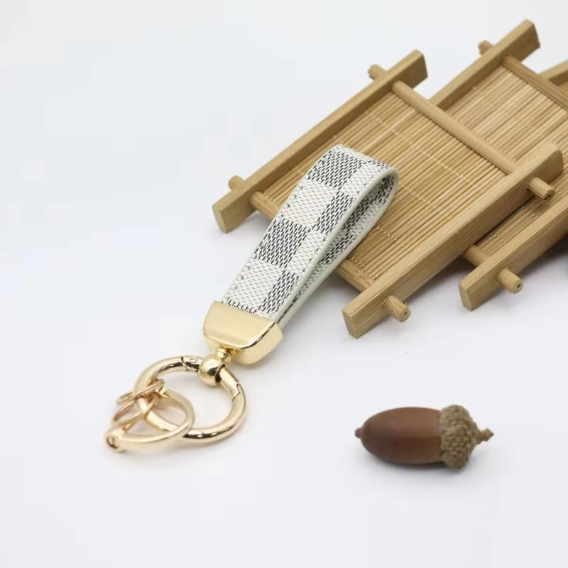 LuxeRide PU Leather Keychain