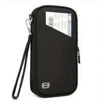 Unisex Multi-Functional family Passport Holder, with Adjustable Shoulder Strap