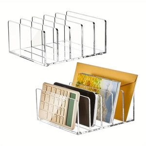 1pc Clear Desktop File Organizer