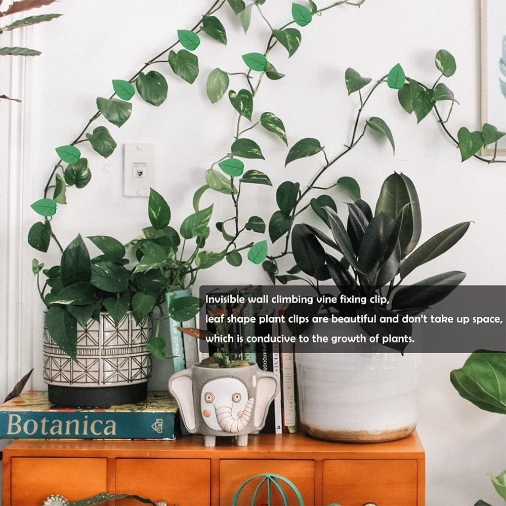 Leaf-Shaped Plant Climbing Wall Fixture Clips