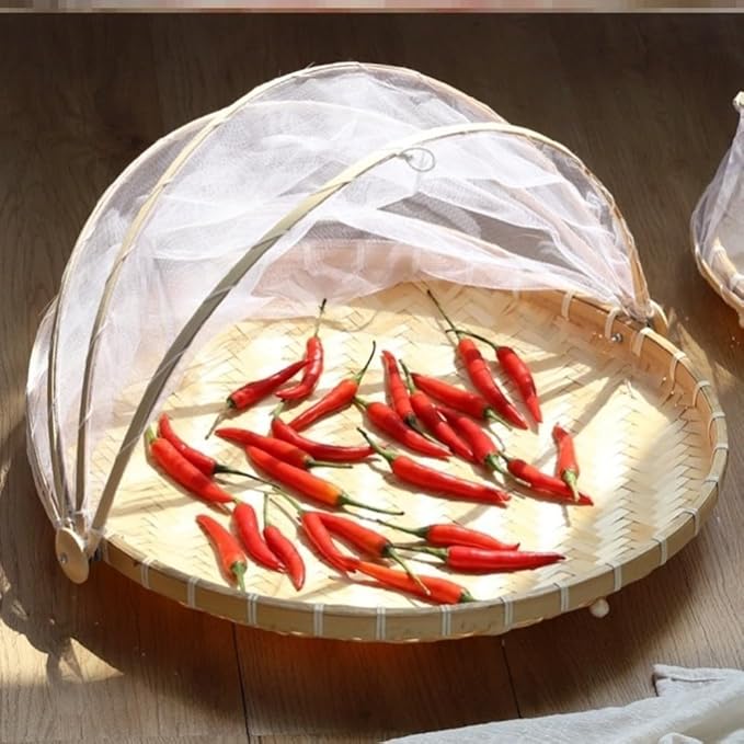 Hand-Woven Bamboo Food Basket
