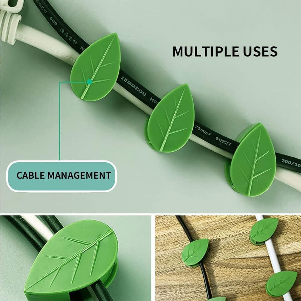 Leaf-Shaped Plant Climbing Wall Fixture Clips