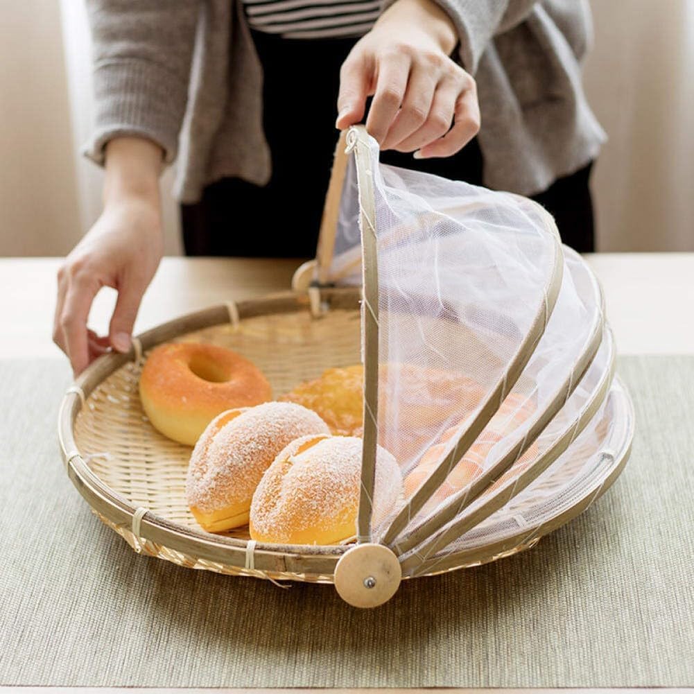 Hand-Woven Bamboo Food Basket