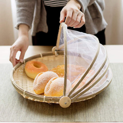 Hand-Woven Bamboo Food Basket