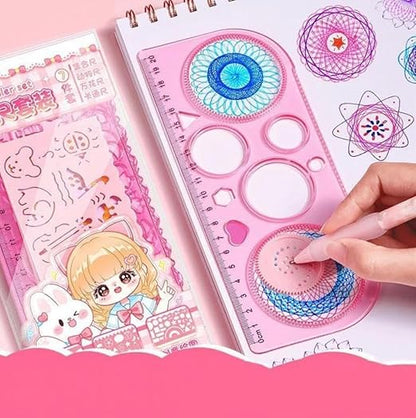 Spirograph Geometric Drawing Ruler Set