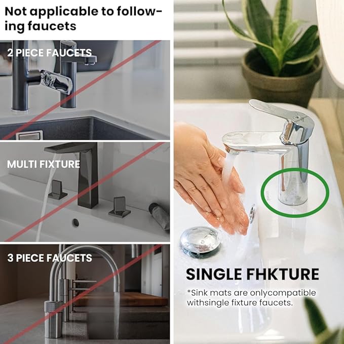 Super Absorbent Faucet Splash Guard for Kitchen & Bathroom