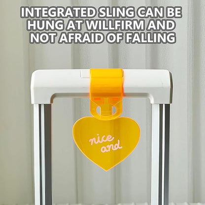 Heart-Shaped PVC Luggage Tags