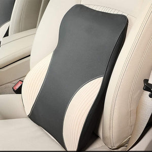 Car Seat Back Rest Long Cushion Beige