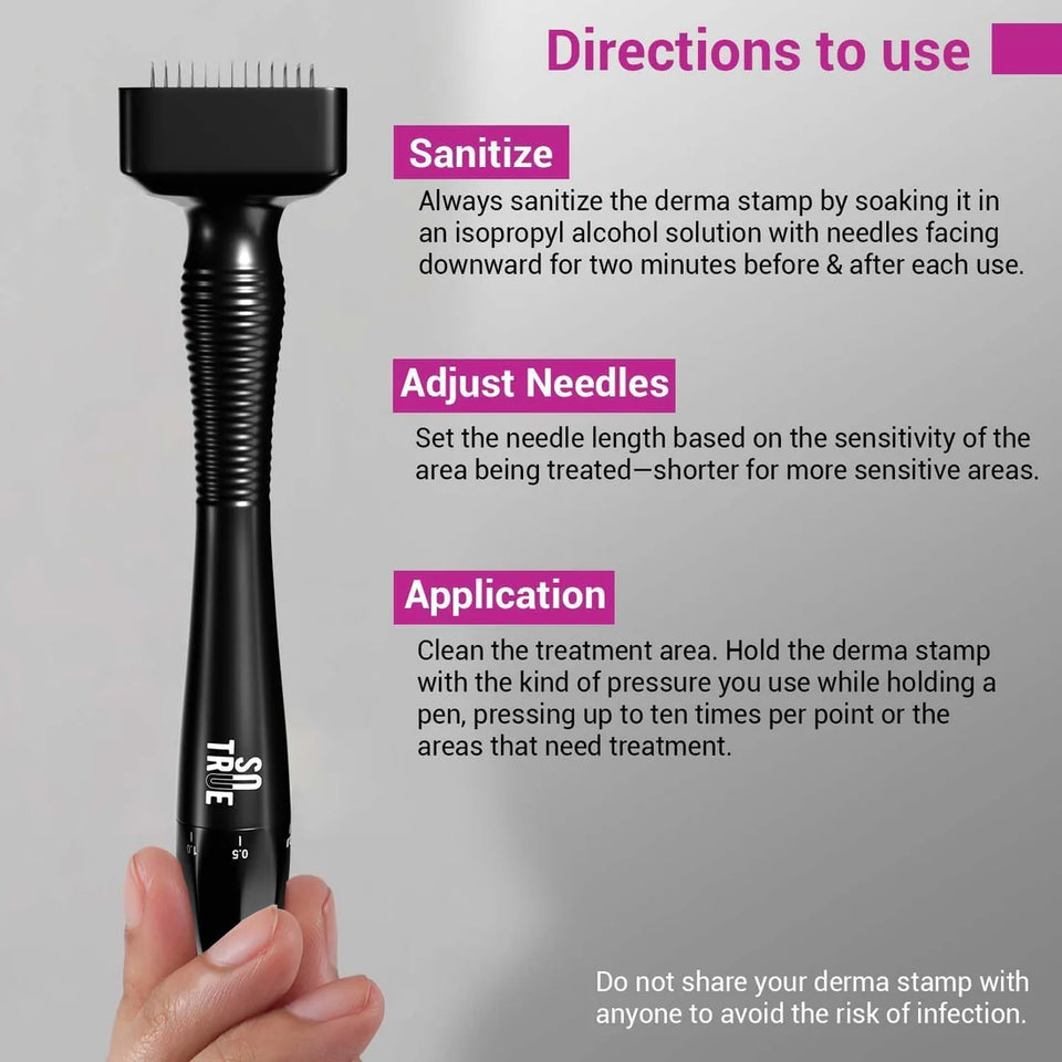 Sotrue Derma Microneedling Stamp for Hair Growth