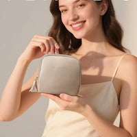 Travel Jewellery Bag – Compact Waterproof PU Leather Jewellery Organizer