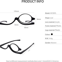 Flip-Down Makeup Glasses