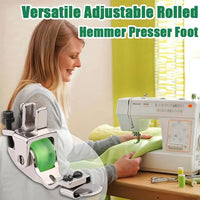 Versatile Adjustable Rolled Hemmer Presser Foot