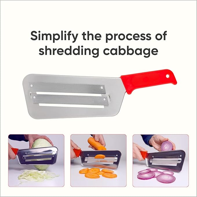 Double 2 Slice Blade Vegetable Cutter Cabbage Shredder