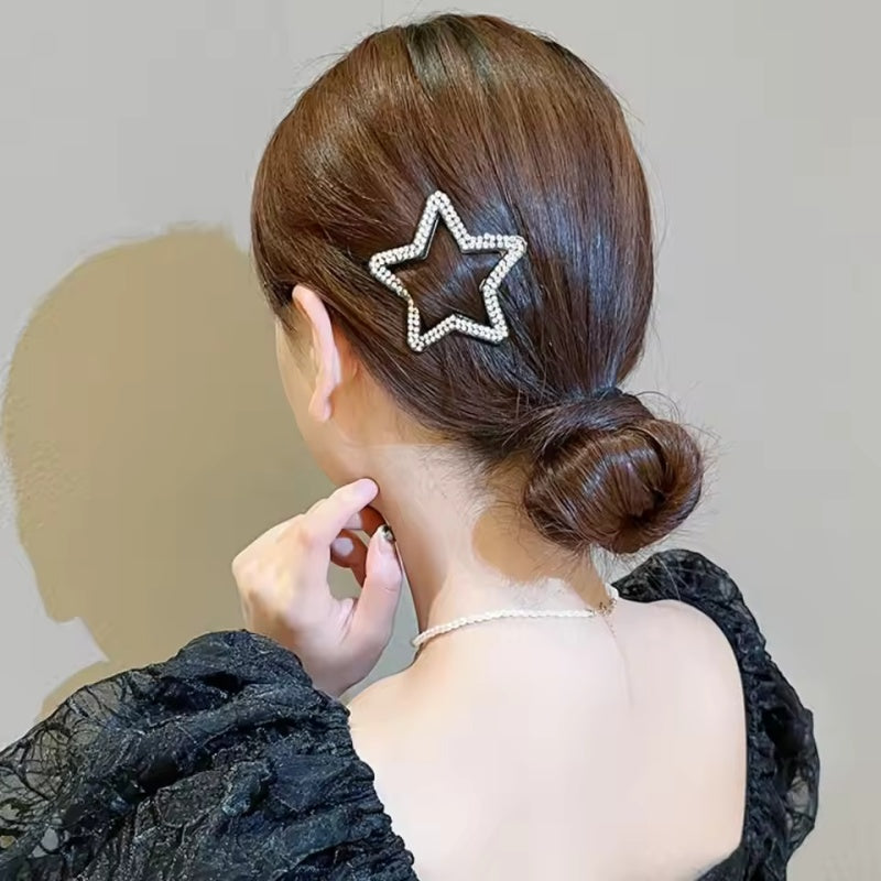 Cute Star Rhinestone Hair Clip