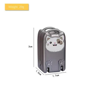 Portable Folding Stainless Steel Nail Clippers with Mini Keychain