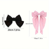 Elegant Ribbon Bowknot Hair Clip for Women