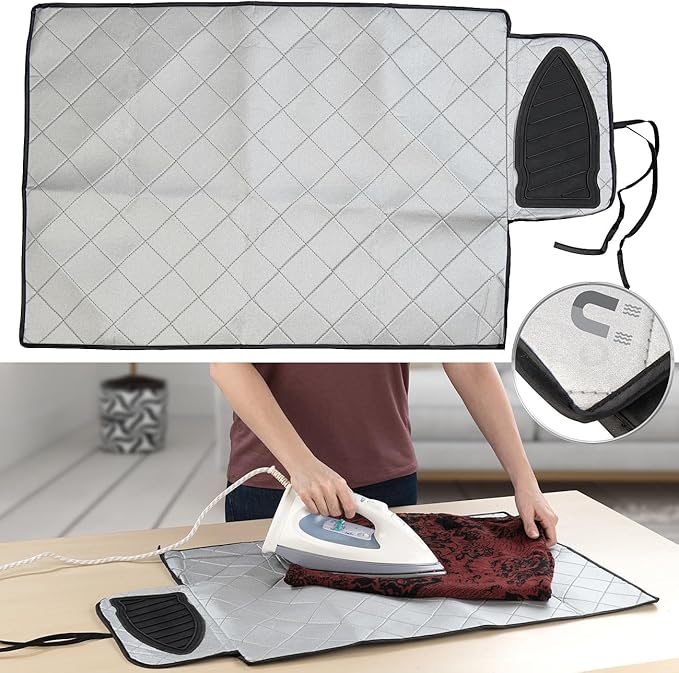 Magnetic Ironing Mat Heat Resistant with Silicone Pad